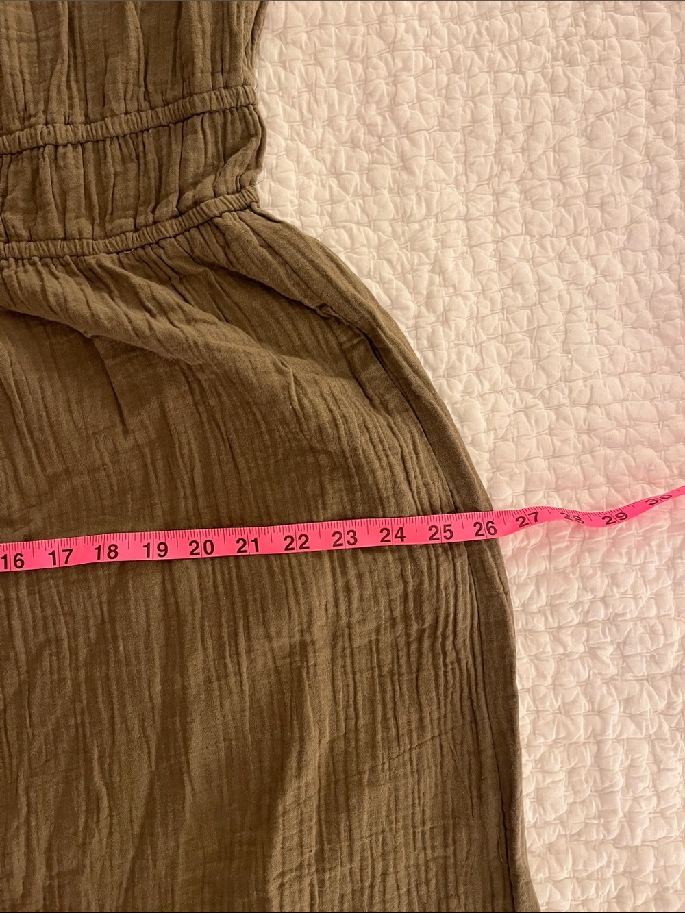Pact Women’s Olive Green Maxi Sundress with Spaghetti Straps - Picture 10 of 10